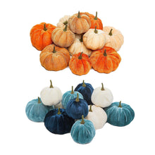 Load image into Gallery viewer, Artificial Pumpkin Velvet Plush Decoration
