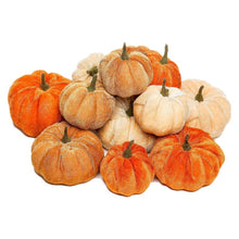 Load image into Gallery viewer, Artificial Pumpkin Velvet Plush Decoration
