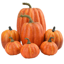 Load image into Gallery viewer, Artificial Pumpkin Velvet Plush Decoration
