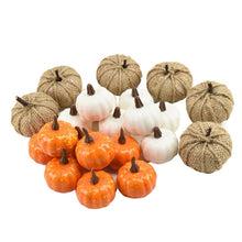 Load image into Gallery viewer, Artificial Pumpkin Velvet Plush Decoration
