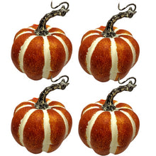 Load image into Gallery viewer, Artificial Pumpkin Velvet Plush Decoration
