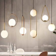 Load image into Gallery viewer, LED Glass Ball Pendant Lights
