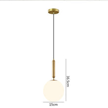 Load image into Gallery viewer, LED Glass Ball Pendant Lights
