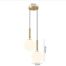 Load image into Gallery viewer, LED Glass Ball Pendant Lights
