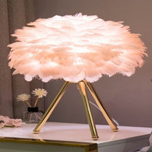 Load image into Gallery viewer, Feather lamp table lamp decorations
