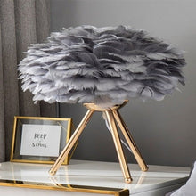 Load image into Gallery viewer, Feather lamp table lamp decorations
