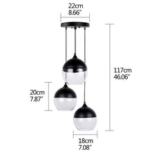 Load image into Gallery viewer, Nordic Modern loft hanging Glass Pendant Lamp
