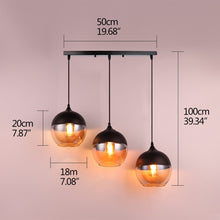 Load image into Gallery viewer, Nordic Modern loft hanging Glass Pendant Lamp
