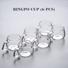 Load image into Gallery viewer, Japanese Style 6 pieces Glass Tea Cup
