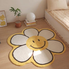 Load image into Gallery viewer, Nordic Smiley Sunflower Rug and Carpet
