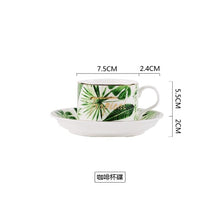 Load image into Gallery viewer, Beauty Gold European Style Green Plants Tableware
