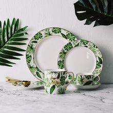 Load image into Gallery viewer, Beauty Gold European Style Green Plants Tableware
